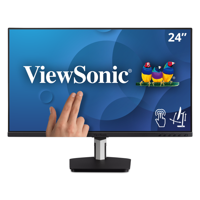 Viewsonic TD2455 computer monitor 61 cm (24") 1920 x 1080 pixels Full HD LED Touchscreen Table Black