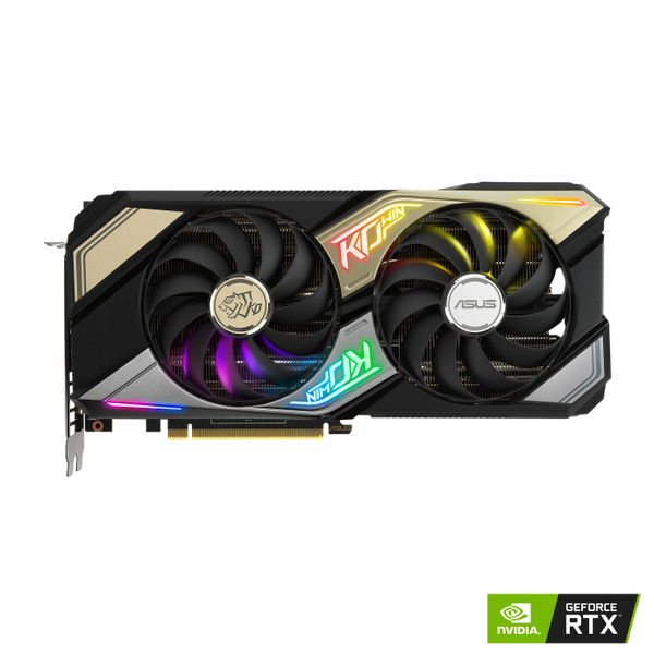 ASUS NVIDIA ASUS KO GeForce RTX 3060 Ti V2 8GB GDDR6 with LHR adds a touch of flair to the next-gen gaming experience. 2 Fans