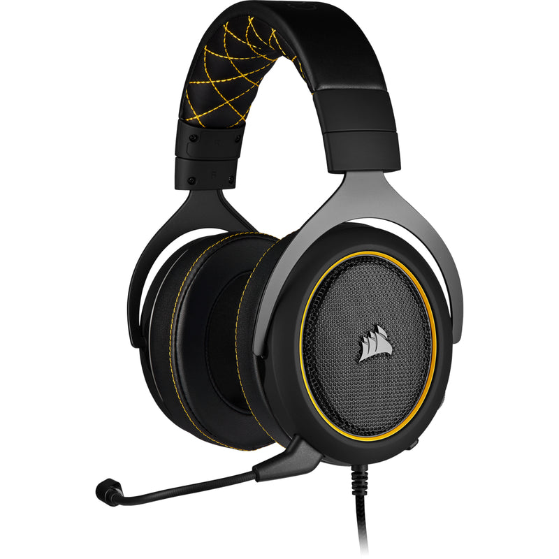 Corsair HS60 Pro Surround Headset Wired Head-band Gaming Black, Yellow